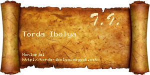 Torda Ibolya névjegykártya
