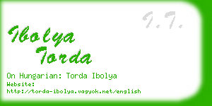 ibolya torda business card